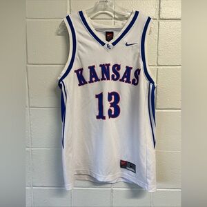 Nike Team Kansas University Basketball Jersey Size Large - Number 13